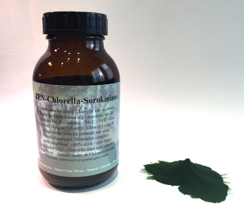 Chlorella - 100% Sorokiniana Alg - ZEN - 300 gram poeder